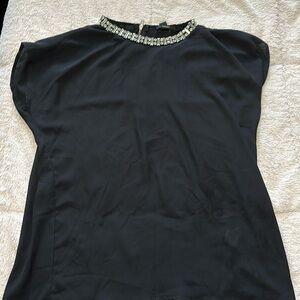 F21 jeweled black top